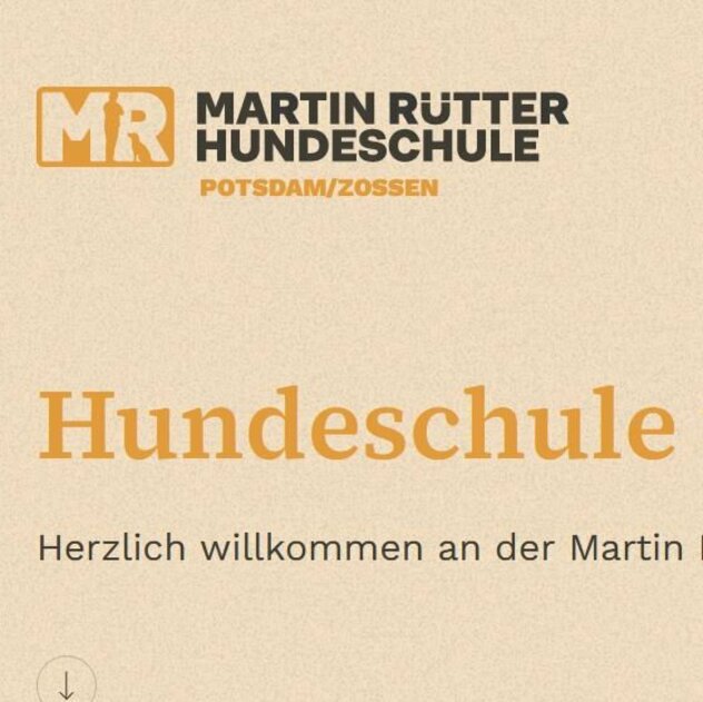 Startseite Website Martin Rütter Hundeschule Potsdam Zossen